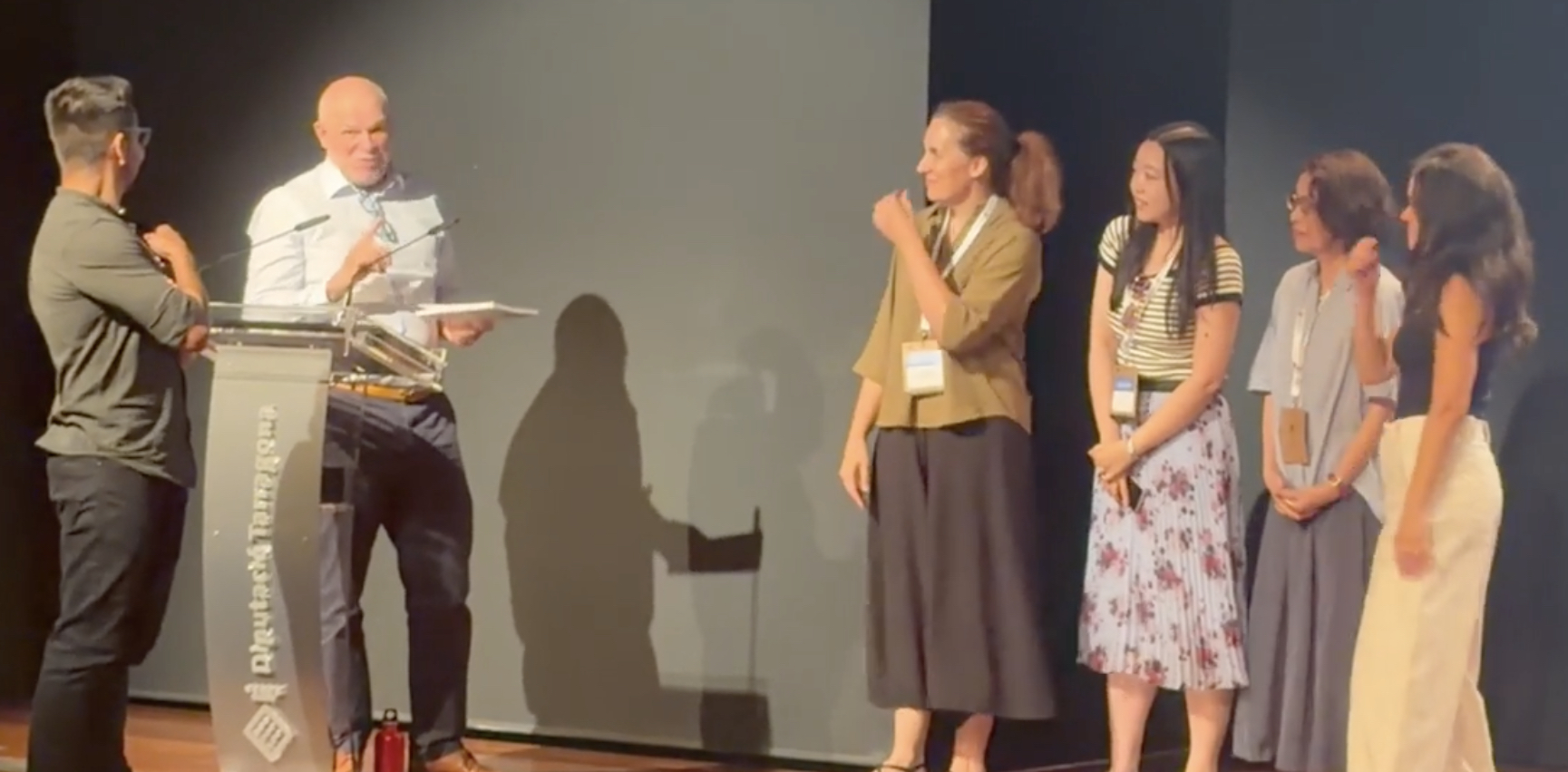 Presentation of the book to Anthony Pym at the conference on 26 June 2026
